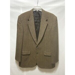 Vintage Cricketeer Mens 42R Wool Camel‎ Hair Tweed Jacket Blazer